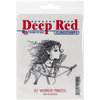 Deep Red Stamps - Cling Mounted Rubber Stamp - Elf Warrior Princess