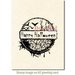 Deep Red Stamps - Cling Mounted Rubber Stamp - Happy Halloween