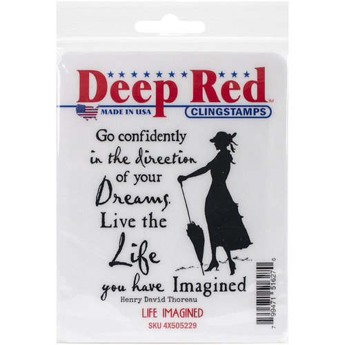 Deep Red Stamps - Cling Mounted Rubber Stamp - Life Imagined