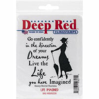 Deep Red Stamps - Cling Mounted Rubber Stamp - Life Imagined
