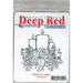 Deep Red Stamps - Christmas - Cling Mounted Rubber Stamp - Poinsettia Candles