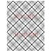 Deep Red Stamps - Cling Mounted Rubber Stamp - Plaid Background