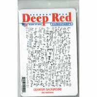 Deep Red Stamps - Cling Mounted Rubber Stamp - Quantum Background