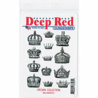 Deep Red Stamps - Cling Mounted Rubber Stamp - Crown Collection