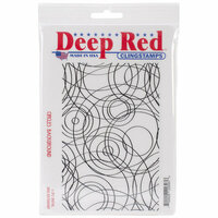 Deep Red Stamps - Cling Mounted Rubber Stamp - Circles Background