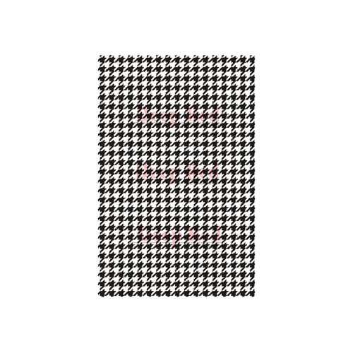 Deep Red Stamps - Cling Mounted Rubber Stamp - Houndstooth Background