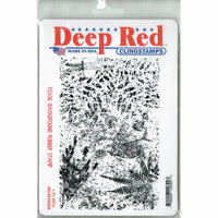 Deep Red Stamps - Cling Mounted Rubber Stamp - Fossil Background
