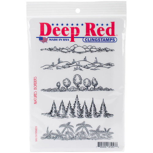 Deep Red Stamps - Cling Mounted Rubber Stamp - Natures Borders