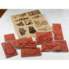 Deep Red Stamps - Christmas - Cling Mounted Rubber Stamps - Season of Joy