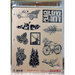 Deep Red Stamps - Christmas - Cling Mounted Rubber Stamps - Season of Joy