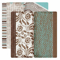 Dream Street Papers - Art Nouveau Collection by Kelly Shults - 12x12 Die-Cuts - Rectangles, CLEARANCE