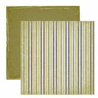Dream Street Papers - Clubhouse Collection by Tracy Whitney - 12x12 Double Sided Paper - Stripe, CLEARANCE