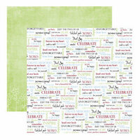 Dream Street Papers - Everyday Celebrations Collection by Dana Miron - 12x12 Double Sided Paper - Celebrate Life, CLEARANCE