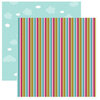 Dream Street Papers - Hugs -n- Kisses Collection by Natalie B. - 12x12 Double Sided Paper - Love Lines, CLEARANCE