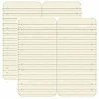 Dream Street Papers - Journaling Essentials Collection - 12x12 Die-Cuts - Ivory Rectangles