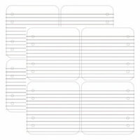 Dream Street Papers - Journaling Essentials Collection - 12x12 Die-Cuts - White Squares