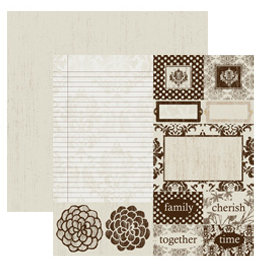 Dream Street Papers - Rue Collection by Lara Ellingson - 12x12 Double Sided Paper - Affection