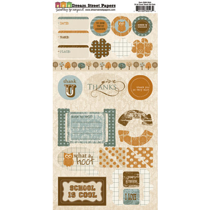 Dream Street Papers - Sam Collection - Die Cuts - Shapes, CLEARANCE