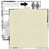 Dream Street Papers - Simply Stated Collection - 12 x 12 Double Sided Paper - Elegant Expressions, CLEARANCE