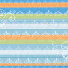Deja Views - C-Thru - Little Yellow Bicycle - Baby Safari Boy Collection - 12 x 12 Embossed Paper - Stripes and Swirls, CLEARANCE