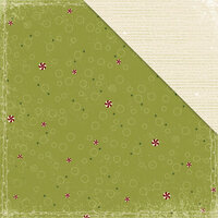 Deja Views - C-Thru - Little Yellow Bicycle - Christmas Delight Collection - 12 x 12 Double Sided Paper - Peppermint Mix