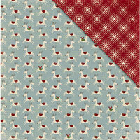 Deja Views - C-Thru - Little Yellow Bicycle - Christmas Delight Collection - 12 x 12 Double Sided Paper - Reindeer Crossing