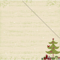 Deja Views - C-Thru - Little Yellow Bicycle - Christmas Delight Collection - 12 x 12 Double Sided Paper - Christmas Morning
