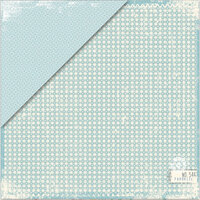 Deja Views - C-Thru - Little Yellow Bicycle - Clothesline Collection - 12 x 12 Double Sided Paper - Sky Blue Check, CLEARANCE