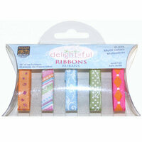 Deja Views - C-Thru - Little Yellow Bicycle - The Delightful Collection by Sharon Ann - Multi Color Ribbons - 5 Pack, CLEARANCE