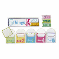 Deja Views - C-Thru - Little Yellow Bicycle - Elizabeth Park Collection - 5 Things Envelopes with Embossed Accents, CLEARANCE