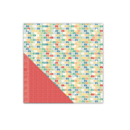 Little Yellow Bicycle - Escape Collection - 12 x 12 Double Sided Textured Paper - Click - Multi