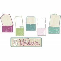 Little Yellow Bicycle - Fern and Forest Girl Collection - 5 Things Envelopes with Embossed Accents