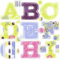 Deja Views - Alphabet Monograms - Stickers - Fresh Print - Pear, CLEARANCE