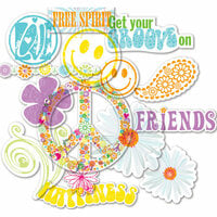 Deja Views - C-Thru - Little Yellow Bicycle - Free Spirit Collection - Clear Cuts - Shapes with Glitter Accents, CLEARANCE