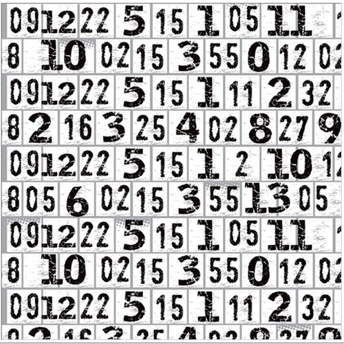 Deja Views - C-Thru - Little Yellow Bicycle - Generation Z Collection - 12 x 12 Acetate Overlay with Foil Accents - Black Metallic Numbers