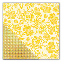 Deja Views - C-Thru - Little Yellow Bicycle - Hello Fall Collection - 12 x 12 Double Sided Paper - Golden Flourish