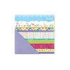 Deja Views - C-Thru - Little Yellow Bicycle - Hello Spring Collection - 12 x 12 Double Sided Textured Paper - Garden Rows