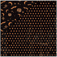 Deja Views - C-Thru - Little Yellow Bicycle - Frightful Collection - Halloween - 12 x 12 Double Sided Paper - Midnight Dot, CLEARANCE