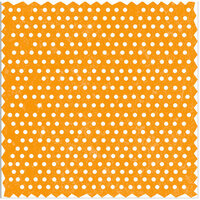 Deja Views - C-Thru - Little Yellow Bicycle - Frightful Collection - Halloween - 12 x 12 Lace-Cut Paper - Orange Dot with Zig Zag, CLEARANCE