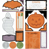 Deja Views - C-Thru - Little Yellow Bicycle - Frightful Collection - Halloween - Foil Cardstock Stickers - Journaling Pieces, CLEARANCE