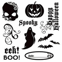 Deja Views - C-Thru - Little Yellow Bicycle - Frightful Collection - Halloween - Clear Stamp Set, CLEARANCE