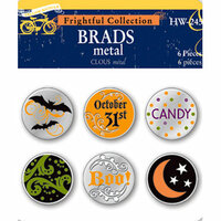 Deja Views - C-Thru - Little Yellow Bicycle - Frightful Collection - Halloween - Metal Brads, CLEARANCE