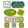 Deja Views - C-Thru - Little Yellow Bicycle - Lucky Me Collection - 3 Dimensional Stickers with Foil Accents, CLEARANCE