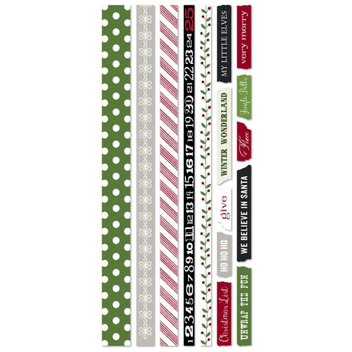 Little Yellow Bicycle - Making Merry Collection - Christmas - Vellum Tape Strips