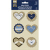 Little Yellow Bicycle - Naturals Collection - Burlap Stickers - Hearts