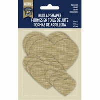 Little Yellow Bicycle - Naturals Collection - Burlap Shapes - Hearts