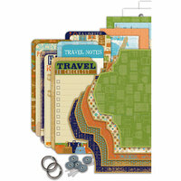 Deja Views - C Thru - Little Yellow Bicycle - Pack Your Bags Collection - Envelope Album Kit, CLEARANCE