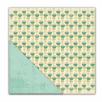 Deja Views - C-Thru - Little Yellow Bicycle - Paradise Collection - 12 x 12 Double Sided Textured Paper - Simple Pleasures