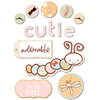 Deja Views - C-Thru - Little Yellow Bicycle - Snugglebug Collection - 3 Dimensional Fabric Stickers - Baby Girl - Favorites, CLEARANCE