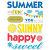 Deja Views - C-Thru - Little Yellow Bicycle - Sweet Summertime Collection - Canvas Stickers - Words